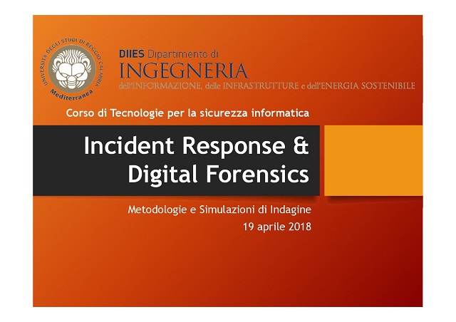 Vincenzo Calabro' | Corso di Incident Response e Digital Forensics