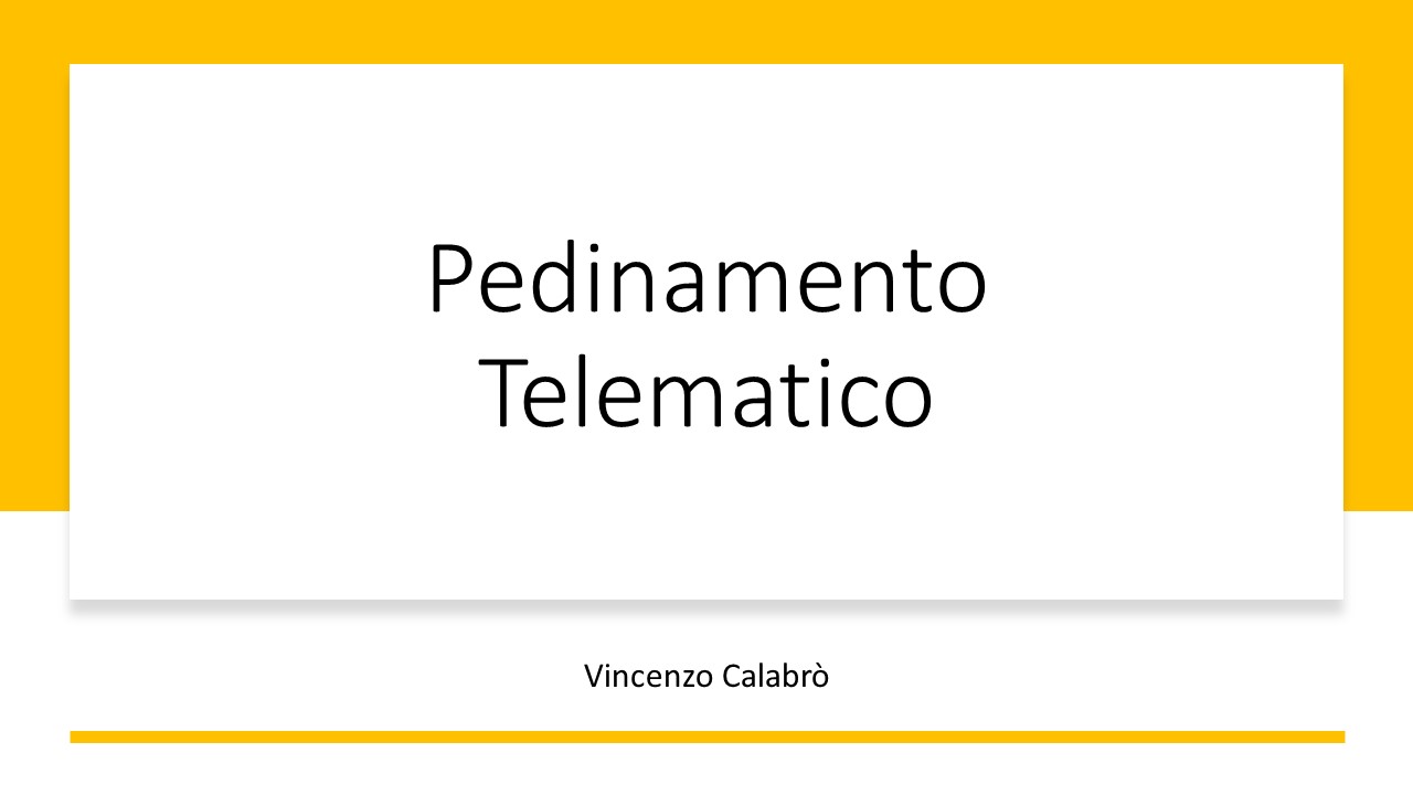 Vincenzo Calabro' | Il Pedinamento Telematico