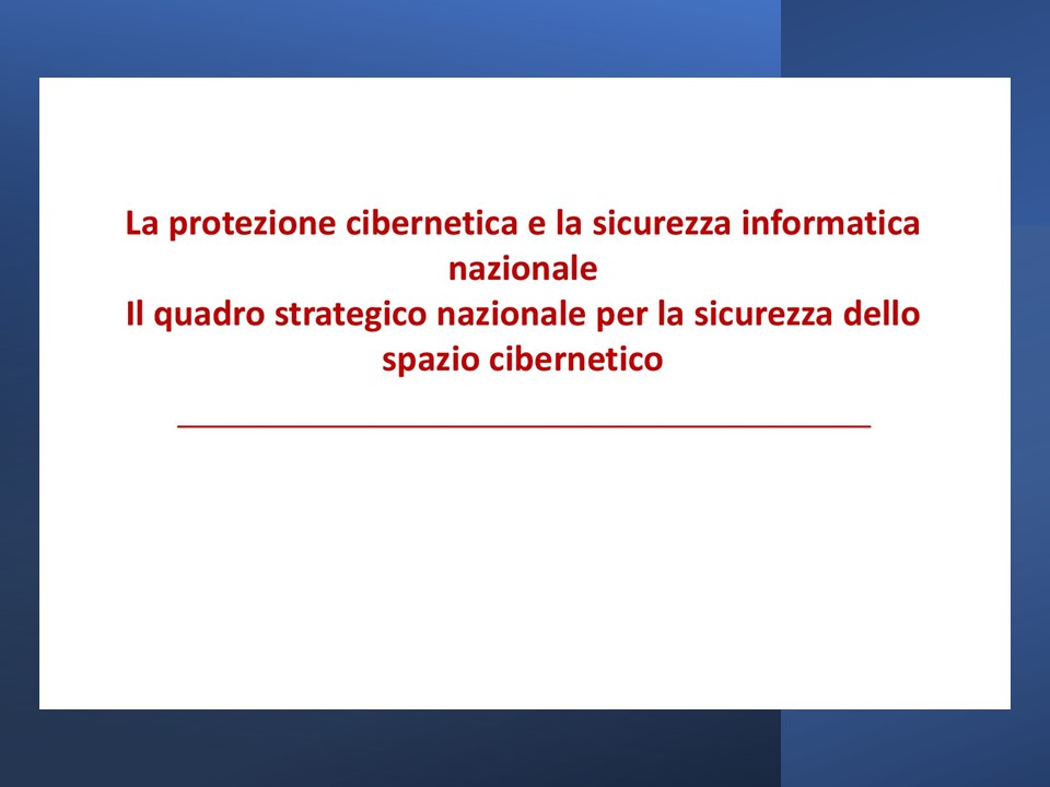 Vincenzo Calabro' | Cyber Security Conference su Protezione Cibernetica