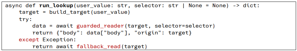 Funzione run_lookup